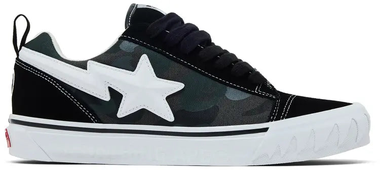 Vans x BAPE Premium Knu Skool Camo Black