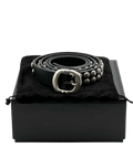 Chrome Hearts Black Heavyweight Leather Dagger Belt