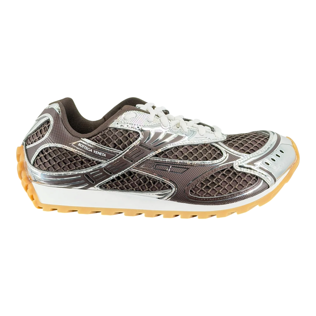 Bottega Veneta Brown & Silver Orbit Sneakers