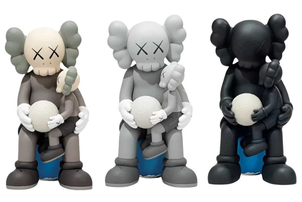 KAWS Holiday Thailand Vinyl Figure Set Brown/Grey/Black