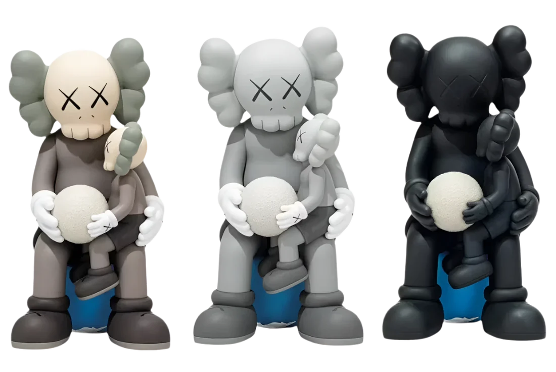 KAWS Holiday Thailand Vinyl Figure Set Brown/Grey/Black
