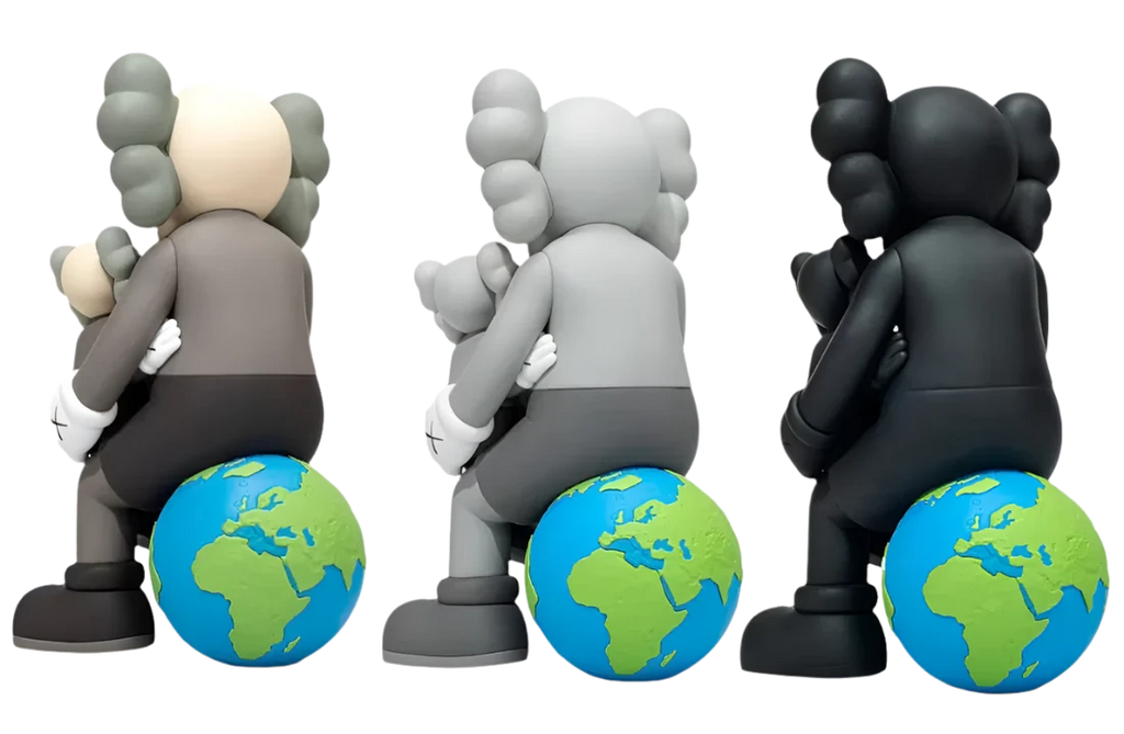 KAWS Holiday Thailand Vinyl Figure Set Brown/Grey/Black