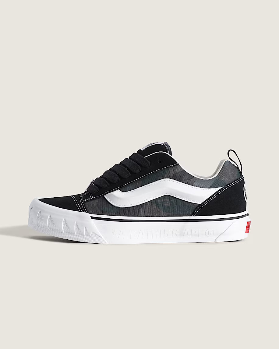 Vans x BAPE Premium Knu Skool Camo Black