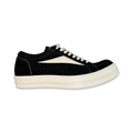 Rick Owens Tower Suede Vintage Sneaks "Black Milk"